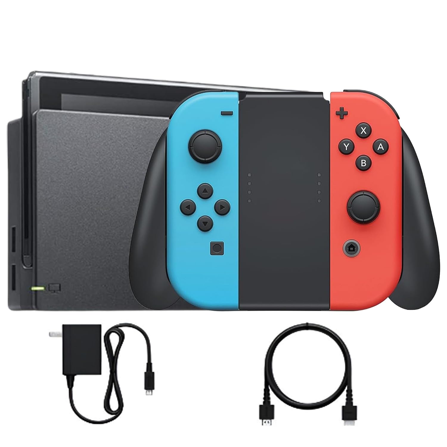 Nintendo Switch OLED - HEG-001 - 64GB - Red & Blue Joy Con (Very