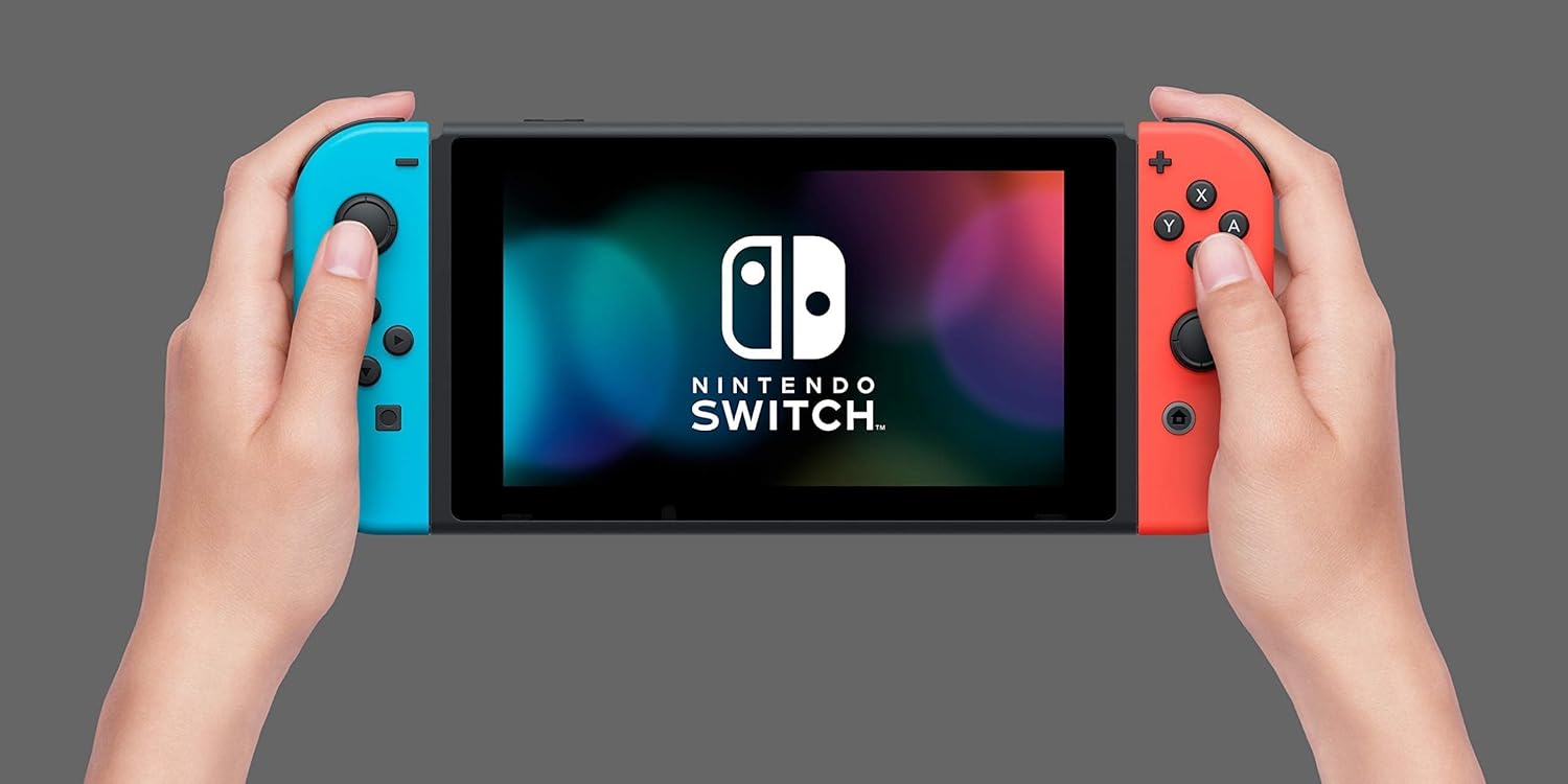 Nintendo Switch - HAC-001 - 32GB - Red & Blue Joy Con (Very Good